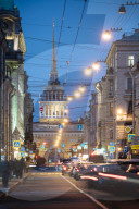 Exterior of Admiralteystvo Building, Saint Petersburg, Leningrad Oblast, Russia