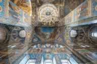 Interior of Church of the Savior on Blood aka Church of the Resurrection, Saint Petersburg, Leningrad Oblast, Russia