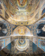 Interior of Church of the Savior on Blood aka Church of the Resurrection, Saint Petersburg, Leningrad Oblast, Russia