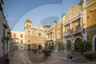 Church of San Pedro, Old City, Cartagena, BolÃ­var Department, Colombia, South America