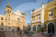 Church of San Pedro, Old City, Cartagena, BolÃ­var Department, Colombia, South America