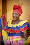 Portrait of Alexandra, Old Town, Cartagena, BolÃ­var Department, Colombia, South America