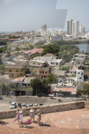View from Castillo de San Felipe de Barajas, Cartagena, BolÃ­var Department, Colombia, South America