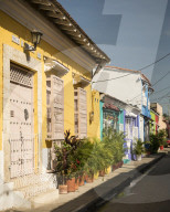 Street Scene, Getsemani Barrio, Cartagena, BolÃ­var Department, Colombia, South America