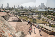 View from Castillo de San Felipe de Barajas, Cartagena, BolÃ­var Department, Colombia, South America