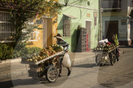 Street Scene, Getsemani Barrio, Cartagena, BolÃ­var Department, Colombia, South America