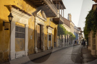Colonial Architecture in the UNESCO World Heritage Site area, Old City, Cartagena, BolÃ­var Department, Colombia, South America
