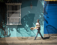 Street Scene, Getsemani Barrio, Cartagena, BolÃ­var Department, Colombia, South America