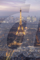 The Eiffel Tower in Paris, France.