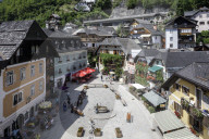 The small town of Hallstatt, Austria. Found on the shores of Hallstatter See it is a UNESCO World Heritage Site.