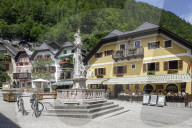 The small town of Hallstatt, Austria. Found on the shores of Hallstatter See it is a UNESCO World Heritage Site.