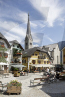 The small town of Hallstatt, Austria. Found on the shores of Hallstatter See it is a UNESCO World Heritage Site.