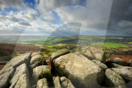 Curbar Edge, Peak District National Park, Derbyshire, England, UK