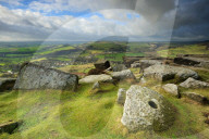 Curbar Edge, Peak District National Park, Derbyshire, England, UK