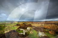 Curbar Edge, Peak District National Park, Derbyshire, England, UK