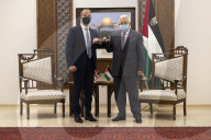 Foreign Secretary Dominic Raab meets President Abbas