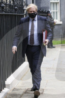 PM Boris Johnson leaves for Prime Minister's questions