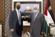 Foreign Secretary Dominic Raab meets President Abbas