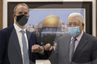 Foreign Secretary Dominic Raab meets President Abbas