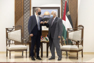 Foreign Secretary Dominic Raab meets President Abbas