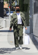 Joe Jonas Shopping For New Threads While Rocking Green Corduroy