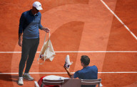 SPORT - Tennis: Roger Federer trainiert am Paris Open