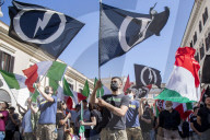 NEWS - Kundgebung der neofaschistischen CasaPound Italia in Rom