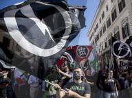 NEWS - Kundgebung der neofaschistischen CasaPound Italia in Rom