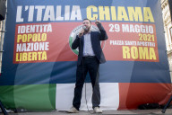 NEWS - Kundgebung der neofaschistischen CasaPound Italia in Rom