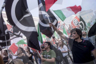 NEWS - Kundgebung der neofaschistischen CasaPound Italia in Rom