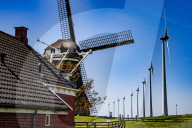 NEWS -  Tradition und Moderne: Windmühlen und Winkraftanlagen in den Niederlanden
