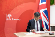 Rishi Sunak UK Chancellor of the Exchequer virtual G7 meeting.