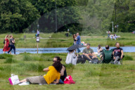 Public enjoy the Bank Holiday Weekend weather.