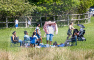 Public enjoy the Bank Holiday Weekend weather.