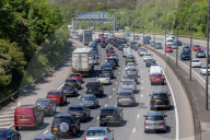 Heavy traffic on the M25 for the Bank Holiday Weekend.