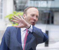 Matt Hancock MP Health Secretary outside the BBC for The Andrew Marr Show at the BBC, Broadcasting House, London.