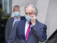Tony Blair arriving for The Andrew Marr Show 
at the BBC, Broadcasting House, London.
