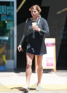 Actress Mariel Hemingway, 59, is seen leaving Erewhon grocery store in Thousands Oaks after getting a cold drink on a hot California day. 
