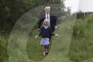 Prime Minister Boris Johnson, visits St Issey School Wadebridge