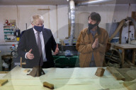 The Prime Minister Boris Johnson tours Scott Woyka Furniture