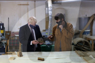 The Prime Minister Boris Johnson tours Scott Woyka Furniture