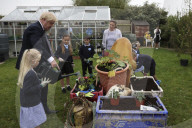 Prime Minister Boris Johnson, visits St Issey School Wadebridge
