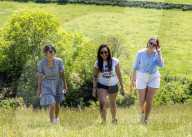 Walkers and picnikers enjoy the warm weather in Surrey. 