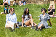 Walkers and picnikers enjoy the warm weather in Surrey. 