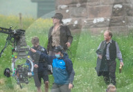 PEOPLE -  Harrison Ford als Indiana Jones am Set bei Dreharbeiten in Leaderfoot, UK