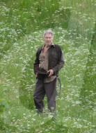 PEOPLE -  Harrison Ford als Indiana Jones am Set bei Dreharbeiten in Leaderfoot, UK