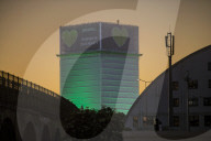 Grenfell anniversary: Building lit up in green to remember victims