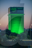 Grenfell anniversary: Building lit up in green to remember victims