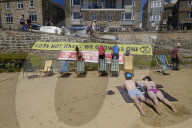 G7 Cornwall  XR Rebellion actions in Hayle and Falmouth.
