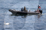 NEWS - Genf:  Patrouillen auf dem Genfersee vor dem Treffen Putin-Biden